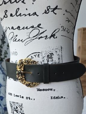 Vintage Albatros Green Leathwr Belt.